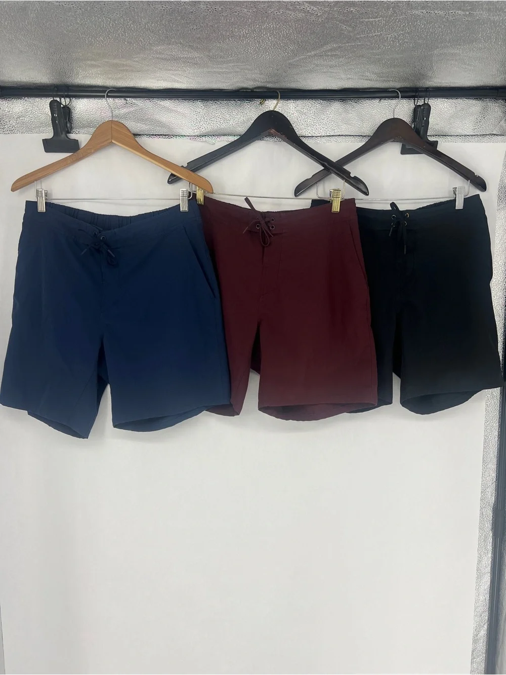 Ten Thousand The Foundation Shorts (lot of 3) - Navy, Burgundy, Black